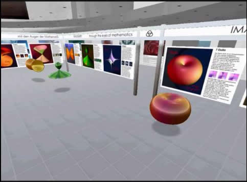 Fig. 2 Exposición de la galería matemática Imaginary (youtube, 2009).