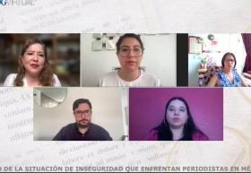 Ponentes Foro virtual sobre inseguridad de periodistas en México