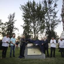 monumento vivo en memoria de Raúl Padilla López