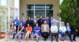 Representantes de distintas instituciones educativas pertenecientes a la Red Universitaria de Gestión Cultural México