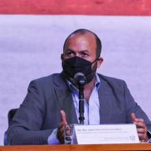 Rector general en rueda de prensa