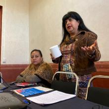 Ofelia Muñoz Catalán, haciendo uso de la voz