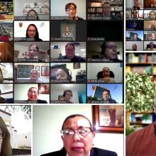 Captura de pantalla de los directivos y personal de CIEES en la sesión de apertura