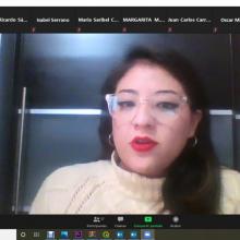 Monserrat Castro Mondragón en presentación de ponencia