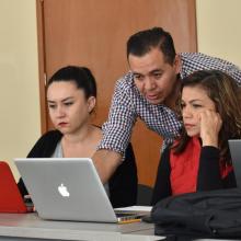 Asesores durante capacitación