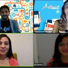 expertos durante el webinario