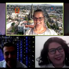 Egresada y sinodales de proyecto