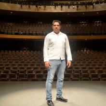Daniel Miranda, en el escenario del Teatro del INBAL