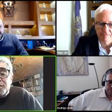 Rectores participantes del panel