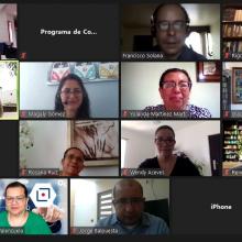 Captura de pantalla de los directivos y personal de CIEES en la sesión de cierre