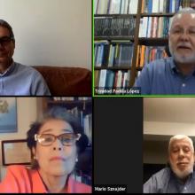 Panelistas durante la sesión