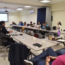 Estudiantes del Doctorado en Sistemas y Ambientes Educativos quienes presentaron sus avances en temas de deserción, calidad educativa, innovación y el aprendizaje de lenguas