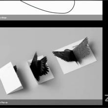 Presentación del estudiante del taller Pop-up