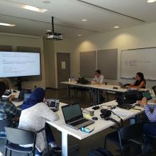 Marcelino Llamas Flores durante su presentación