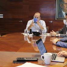 Reunión del Rector general e integrantes de la Sala de Situación en Salud 