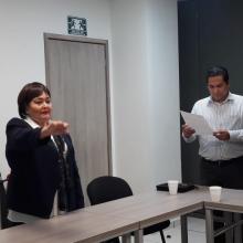 Toma de protesta de la egresada