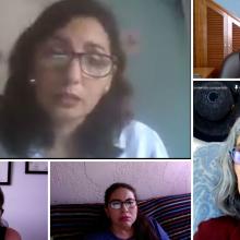 Egresada y sinodales de proyecto