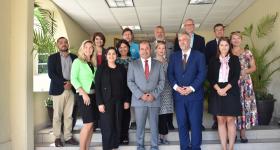 Delegación de la República Checa y Directivos de UDGVirtual 